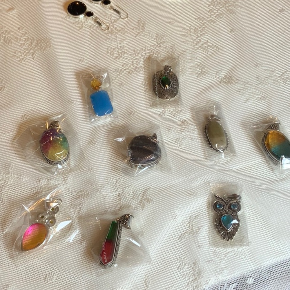Colorful Gemstone Pendant Collection
